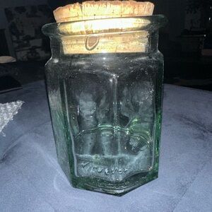 Glass Storage Jar with Cork Lid
